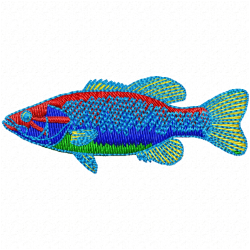 Fishes Embroidery Design 11 Fishes Embroidery Design 11